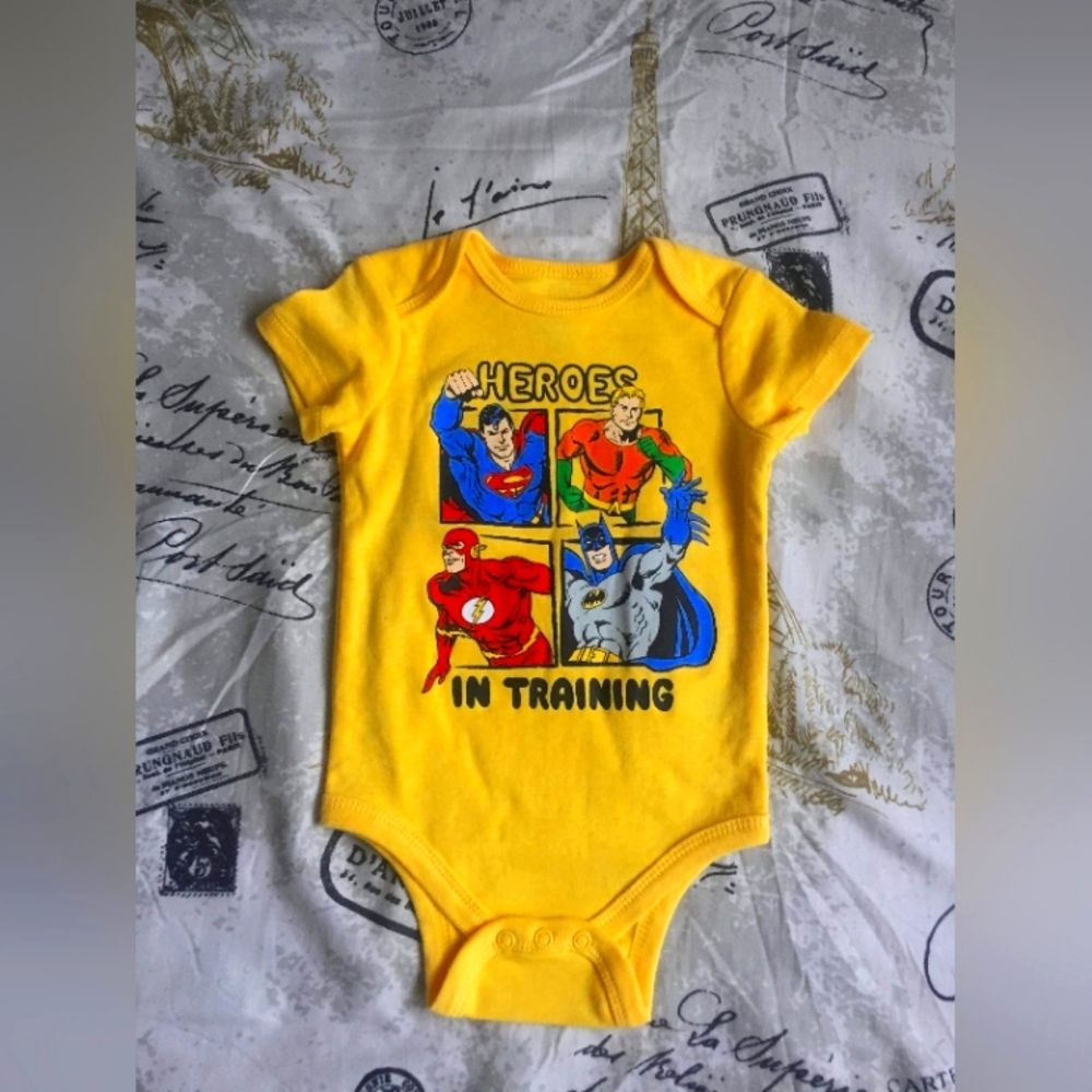 'Hero in training' Justice League Onesie